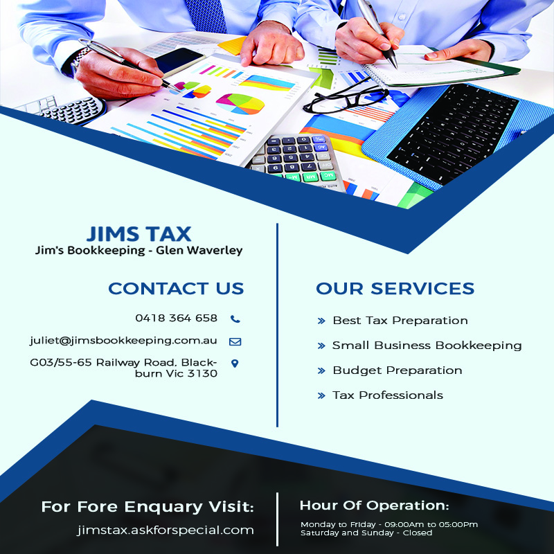 Jims Tax - Jim's Bookkeeping - Glen Waverley